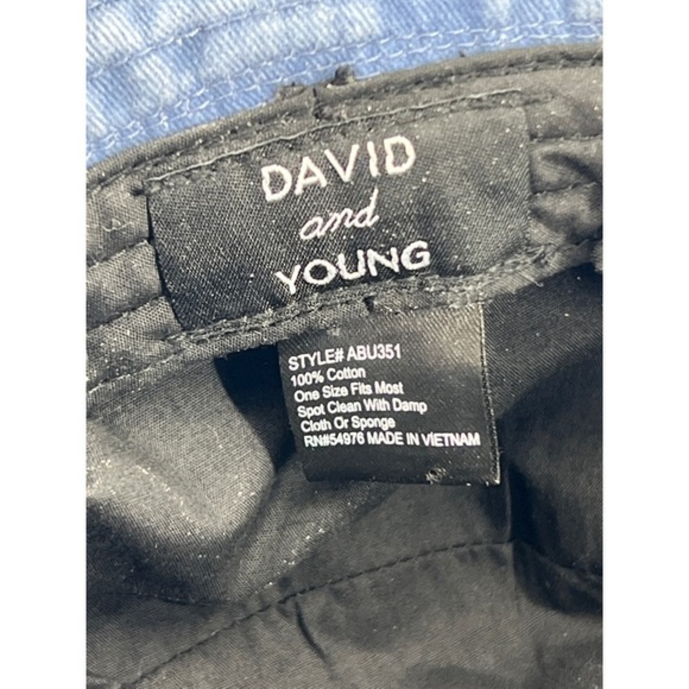 David and Young denim cotton patchwork bucket hat. - Picture 7 of 10